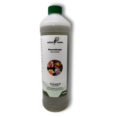 GreenPanda Rosendünger flüssig - 1000ml Rosendünger Garten langzeit - Rosen...