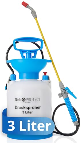 Nanoprotect Drucksprüher 3 L | Universelle Sprühflasche für Essigsäure,...