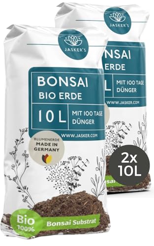 Bonsai Erde Indoor 20 L - Bonsaierde mit 100 Tage Startdünger - Ficus Erde &...