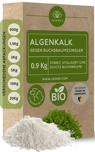 Algenkalk für Buchsbäume 0.9 Kg – Algenkalk gegen Buchsbaumzünsler - 100%...