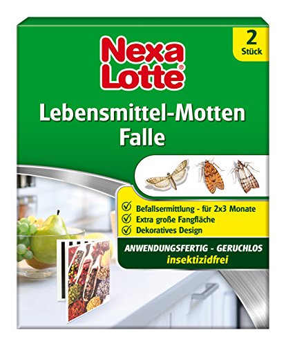 Nexa Lotte Lebensmittel-Motten Falle, Mottenbekämpfung, insektizidfreie...
