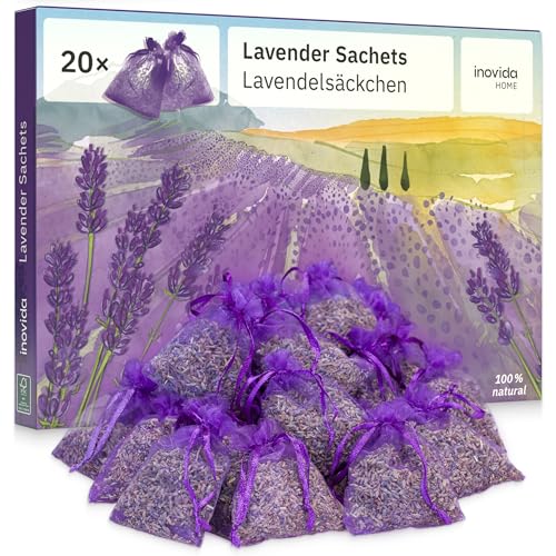 Lavendel Duftsäckchen Kleiderschrank: 20x Echter Lavendel getrocknet –...