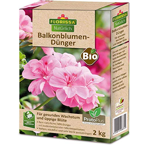 Florissa Natürlich BIO Balkonblumendünger | schneller Bio-Dünger durch...