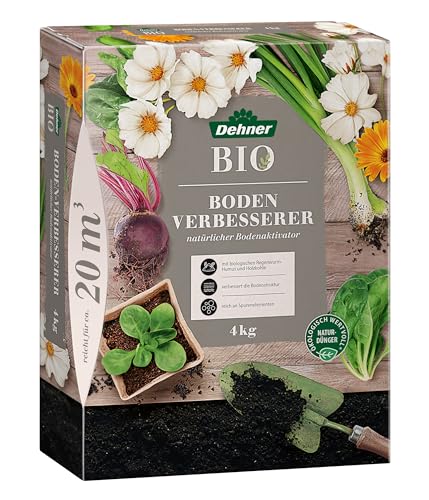 Dehner Bio Bodenverbesserer, hochwertiger Dünger für Gartenpflanzen,...