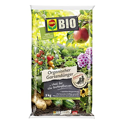 COMPO BIO Universal Gartendünger, Für alle Gartenpflanzen geeignet, 5 kg