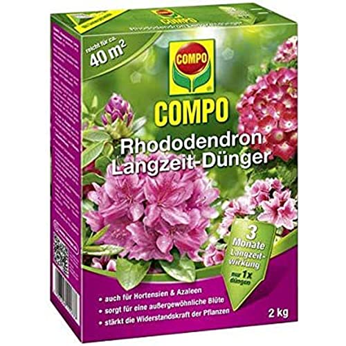 COMPO Rhododendron Langzeit-Dünger, 2 kg, Sie erhalten 1 Packung