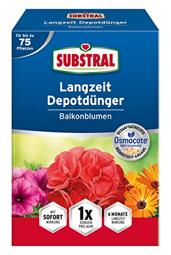 Substral Balkonblumen Langzeit Depotdünger, für Geranie, Surfinie, Dipladenie,...