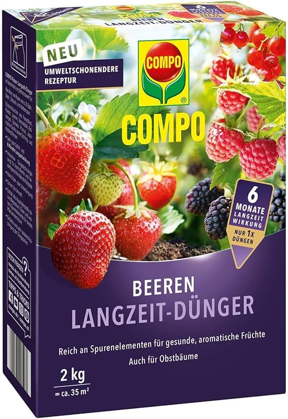 COMPO Beeren Langzeit-Dünger für Beeren, Obst und Feingemüse,...